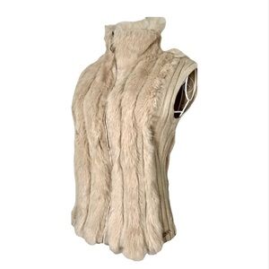 Baby Phat vintage rabbit fur vest, from the late 1990s